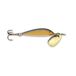 Blue Fox Minnow Spin, 3/16 Lure Gold Plated