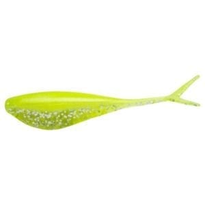 Lunker City Fin-S Shad Lure, 1.75" - Chartreuse Silk Ice