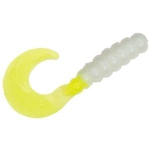 Strike King Mr. Crappie Grub - Refrigerator White