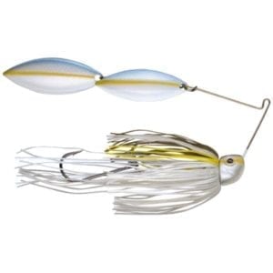 Strike King Tour Grade Spinnerbait 1st Gen Willow/Willow Lure, 1/2oz - Sexy Blue Back Herring