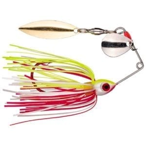 Strike King Bleeding Bait Mini-King, 1/8oz - Bleeding Chartreuse/White/Red