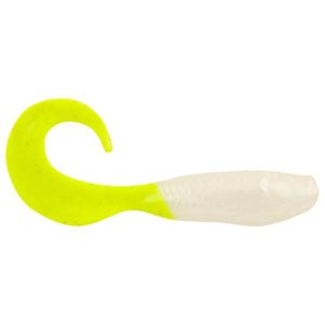 Berkley Gulp! Minnow Grub Lure - Pearl White/Chartreuse