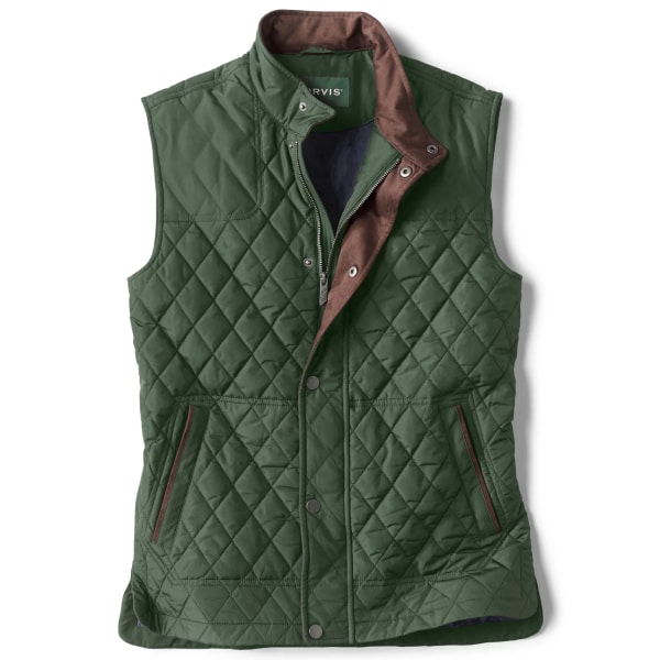 Preserve Embroidered Orvis RT7 Performance Recycled Quilted Vest - Various Colors 2 Preserve Orvis RT7 Performance Recycled Quilted Vest - Dark Pine