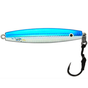 Ahi USA Assault Diamond Jig Fishing Lure with Assist Hook - Blue Bass