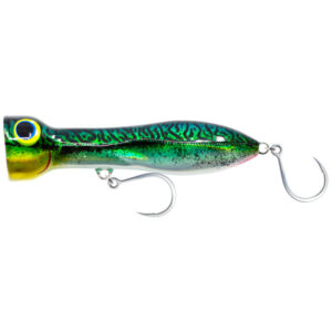 Nomad Tackle Chug Norris Popper Fishing Lure - Silver Green Mackerel