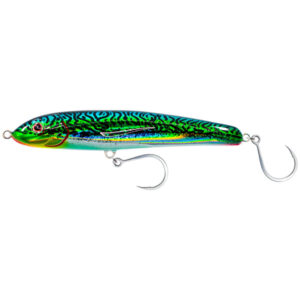 Nomad Tackle Riptide Floating Stickbait Fishing Lure - Silver Green Mackerel