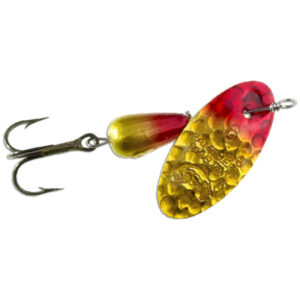 Panther Martin Hammered Regular Fishing Lure, 1/16oz - Yellow Red
