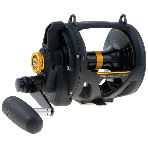 Penn Squall Lever Drag 2-Speed Conventional Reel, SQL50VSW 1 Penn Squall Lever Drag 2-Speed Conventional Fishing Reel, SQL50VSW