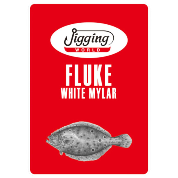Jigging World Fluke Rig with White Mylar Flash 1 Jigging World Fluke Rig with White Mylar Flash