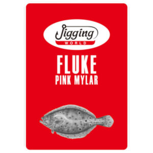 Jigging World Fluke Rig with Pink Mylar Flash