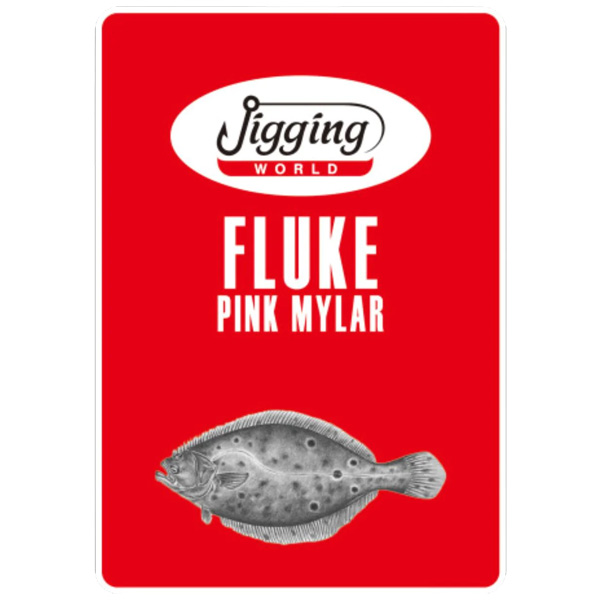 Jigging World Fluke Rig with Pink Mylar Flash 1 Jigging World Fluke Rig with Pink Mylar Flash