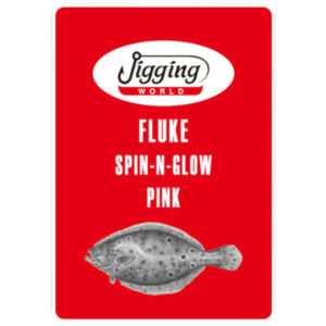 Jigging World Fluke Rig with Spin and Glow, Pink