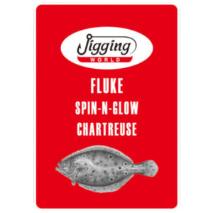 Jigging World Fluke Rig with Spin and Glow, Chartreuse