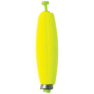 Eagle Claw Weighted Foam Cigar Snap-On Floats - Chartreuse