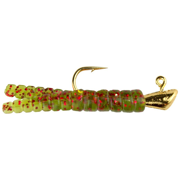 Leland's Lures Trout Magnet Fishing Lure and Hook Pack, 9pc - Green/Red Flake 1 Trout Magnet Fishing Lure and Hook Pack, 9pc - Green/Red Flake