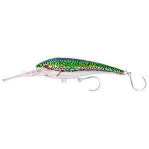Nomad Tackle DTX Minnow Sinking Fishing Lure - Silver Green Mackerel