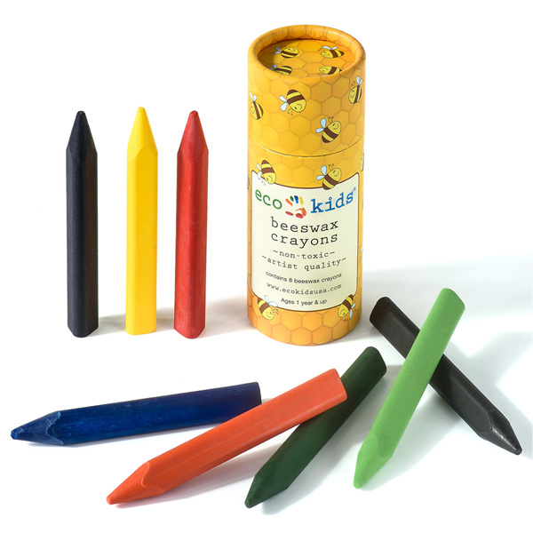 Eco-Kids Triangle Beeswax Crayons 1 Eco-Kids Triangle Beeswax Crayons