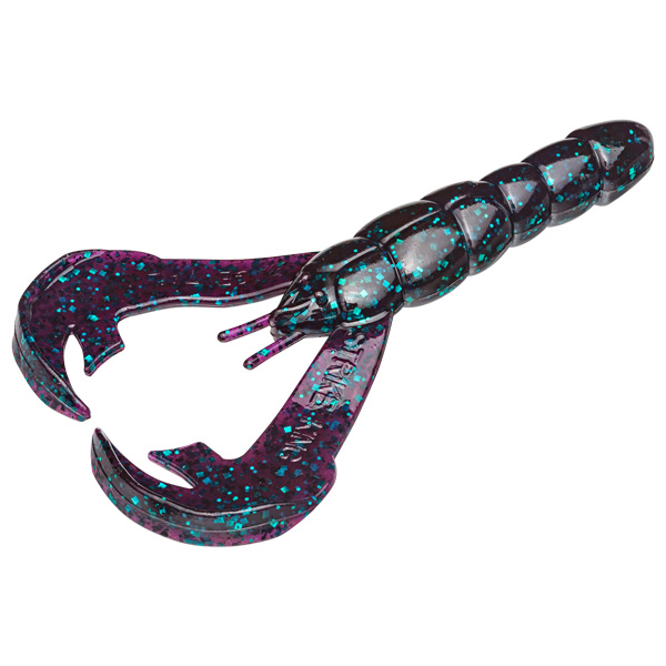 Strike King Rattlin' Rage Craw Fishing Lure - Junebug 1 Strike King Rattlin' Rage Craw Fishing Lure - Junebug