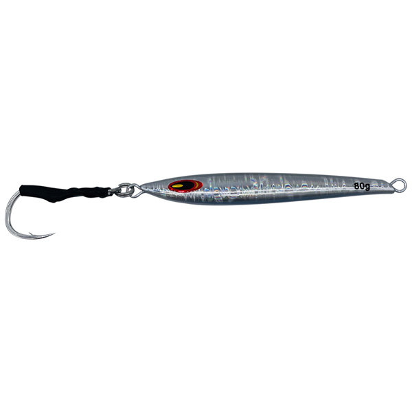 ChatterLures Streaker Jig Lure, 80g - Silver 1 ChatterLures Streaker Jig Lure, 80g - Silver