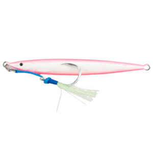 UVTFishing Captain Cory's Shore Catch (Full Glow) Tuna Jig Lure - Bubble Gum Pink