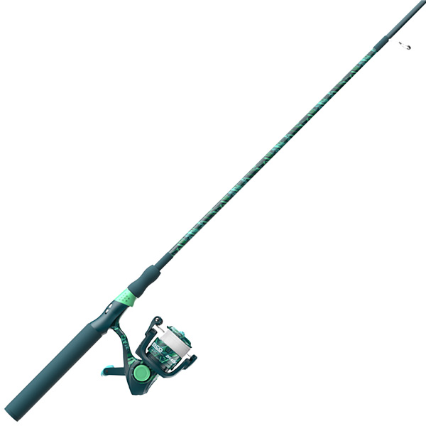 Zebco Fishing Splash Spinning Combo - Grunge Green 1 Zebco Fishing Splash Spinning Combo - Grunge Green