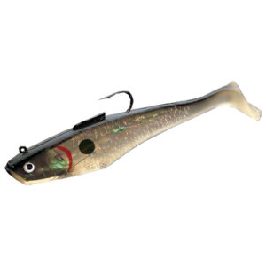 Tsunami Holographic Swim Shad Soft Baits - Black Back