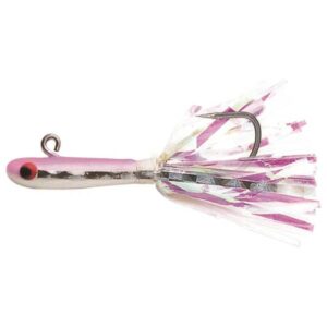 Tsunami Glass Minnow Jig Lure - Pink/White