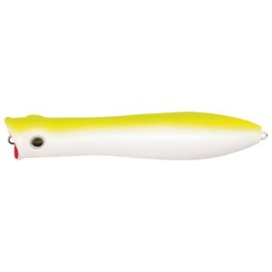 Tsunami Talking Popper XD Fishing Lure - Chartreuse White