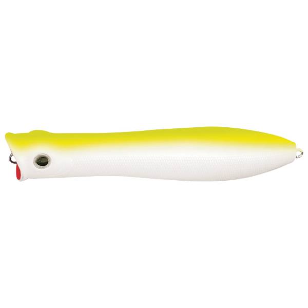 Tsunami Talking Popper 5" - Chartreuse White 1 Tsunami Talking Popper XD Fishing Lure - Chartreuse White