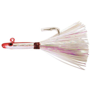 Tsunami Glass Minnow Jig Lure - Red/White