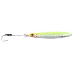 Shimano Butterfly Flat-Side Jig Lure - Chartreuse/Silver
