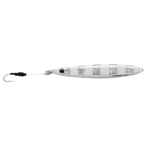 Shimano Butterfly Flat-Side Jig Lure, 4.72" - Zebra Glow 1 Shimano Butterfly Flat-Side Jig Lure - Zebra Glow