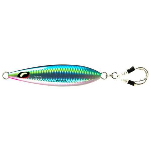 Shimano Butterfly Wing-Fall Jig 100G - Blue Pink 1 Shimano Butterfly Wing-Fall Jig Lure - Blue Pink