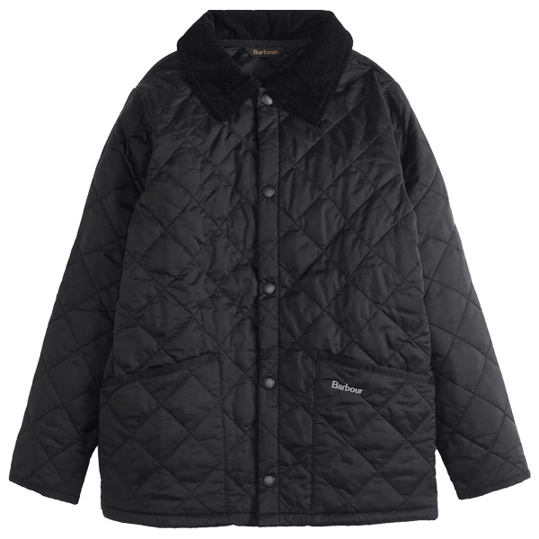 Barbour Boy's Liddesdale Quilted Jacket - Black 1 Barbour Boy's Liddesdale Quilted Jacket - Black