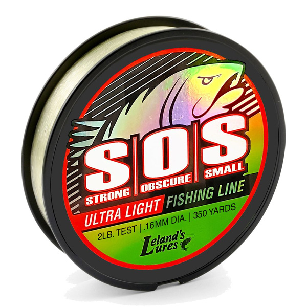 Leland's Lures Trout S.O.S Fishing Line, 2lb 1 Leland's Lures Trout S.O.S Fishing Line