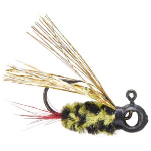 Leland's Lures Eye Hole Bream Boss Scent Holder Jig Lures - Bumblebee