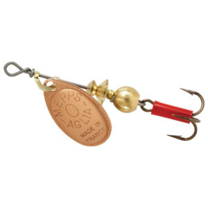 Mepps Aglia Plain Treble Spinner Lure, #0 - Copper