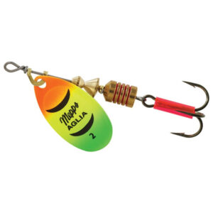 Mepps Aglia Plain Treble Spinner Lure, #2 - Hot Firetiger