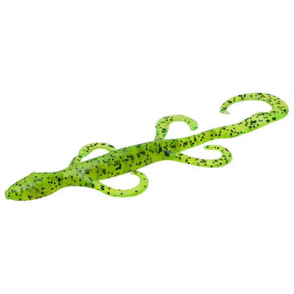 Zoom Lizard Fishing Lures, 6" - Chartreuse Pepper 1 Zoom Lizard Fishing Lures - Chartreuse Pepper