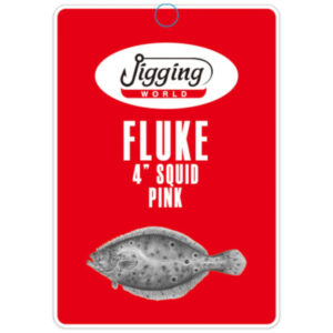 Jigging World Fluke Rig with Squid Teaser Lure - Pink