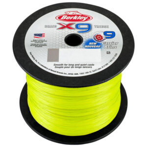 Berkley x9 Braid Fishing Line - Flame Green