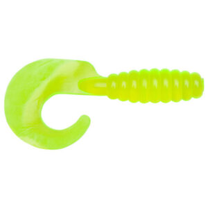 Lurenet YUM Grub Soft Bait Lures - Chartreuse