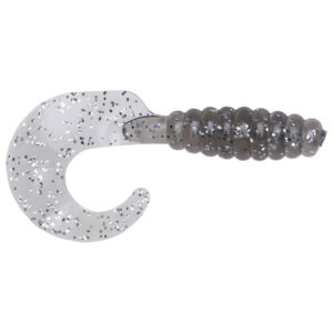 Lurenet YUM Grub Soft Bait Lures - Smoke Silver Flake