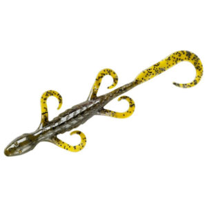 Lurenet YUM Lizard Soft Bait Lures - Green Pumpkin
