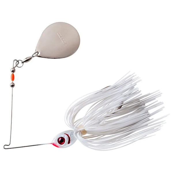 Lurenet BOOYAH Single Colorado Blade Spinnerbait Fishing Lure, 3/8oz - Snow White 1 Lurenet BOOYAH Single Colorado Blade Spinnerbait Fishing Lure - Snow White