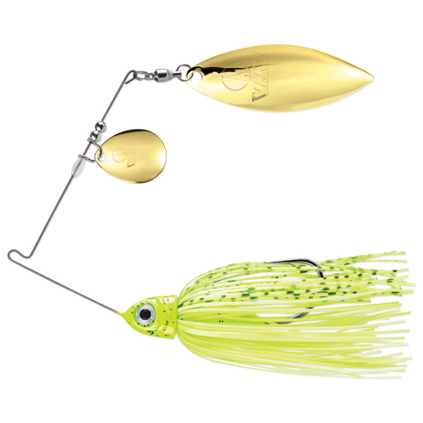 VMC RSS Redline Series Colorado/Willow Spinnerbait Fishing Lure, 1/2oz - Dirty Chartreuse Shad 1 VMC RSS Redline Series Colorado/Willow Spinnerbait Fishing Lure - Dirty Chartreuse Shad