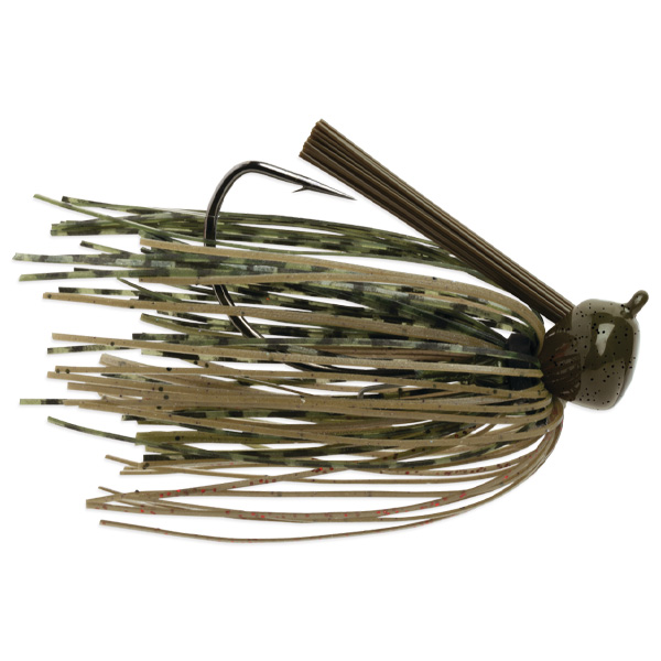 VMC FJW Weedless Football Jig Lure, .75oz - Green Pumpkin 1 VMC FJW Weedless Football Jig Lure - Green Pumpkin