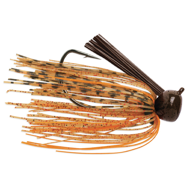 VMC FJW Weedless Football Jig Lure, .75oz - Pumpkin Orange 1 VMC FJW Weedless Football Jig Lure - Pumpkin Orange