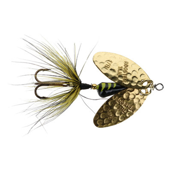 Yakima Bait Rooster Tail Double Flash Fishing Lure, 1/16oz - Black/Yellow Tiger 1 Yakima Bait Rooster Tail Double Flash Fishing Lure - Black/Yellow Tiger