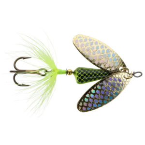Yakima Bait Rooster Tail Double Flash Fishing Lure - Chartreuse